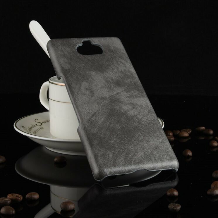 Защитный чехол Deexe Leather Back Cover для Sony Xperia 10 Plus - Grey: фото 5 из 8
