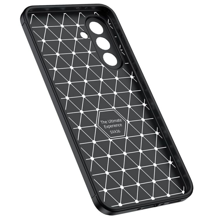 Защитный чехол Deexe Leather Cover для Samsung Galaxy A36 (A366) - Black: фото 3 из 7