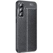 Защитный чехол Deexe Leather Cover для Samsung Galaxy A36 (A366) - Black (372017B)