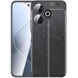 Защитный чехол Deexe Leather Cover для Xiaomi Redmi 13 - Black (356421B)