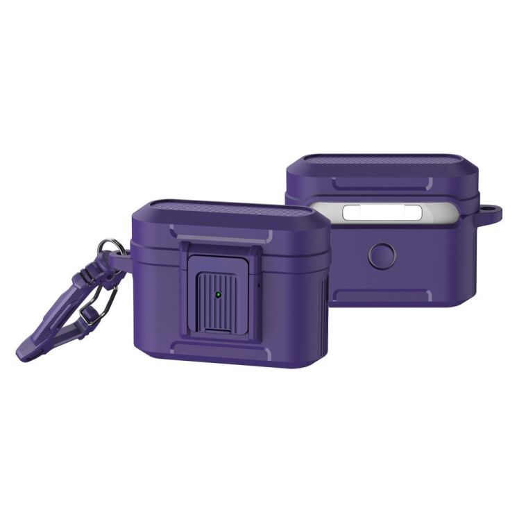 Захисний чохол Deexe Lock Design для Apple AirPods Pro 2 - Purple: фото 2 з 10