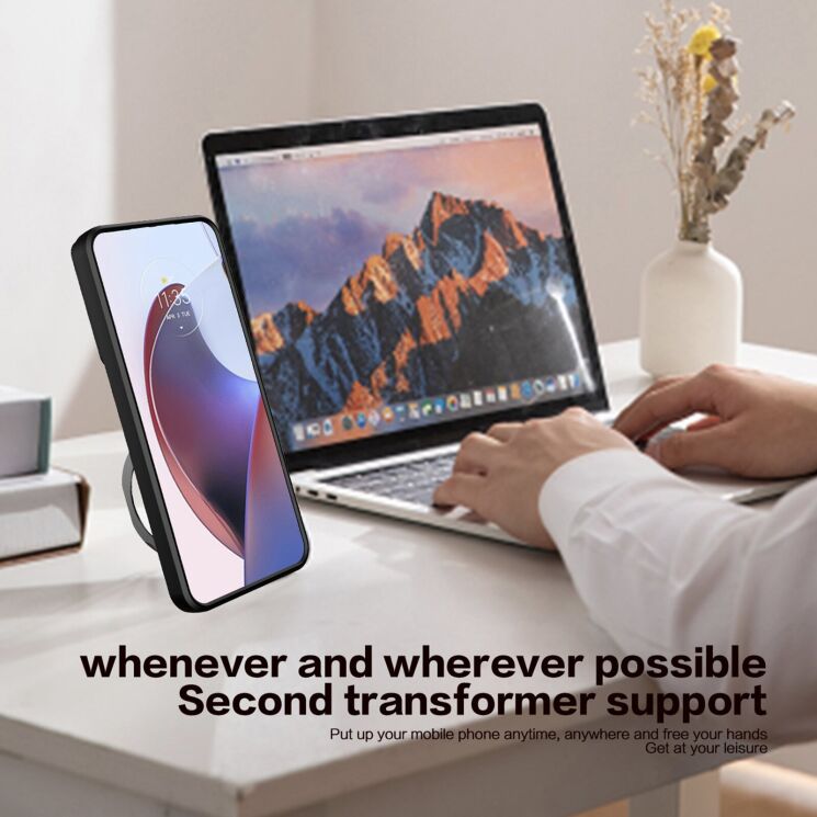 Защитный чехол Deexe Magnetic Space для Samsung Galaxy S26 Ultra - Black (404465B) Защитный чехол Deexe Magnetic Space для Samsung Galaxy S26 Ultra - Black: фото 4 из 7