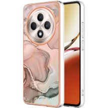 Защитный чехол Deexe Marble Case для OPPO Reno 12 F/FS - Pink: фото 1 из 8