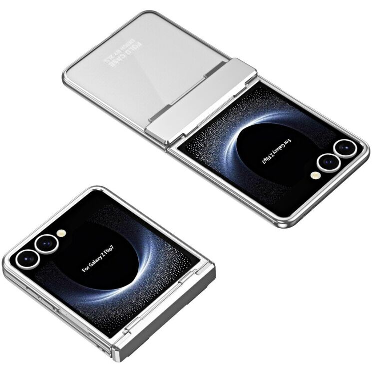 Защитный чехол Deexe Mirage Series для Samsung Galaxy Flip 7 - Silver: фото 3 из 13