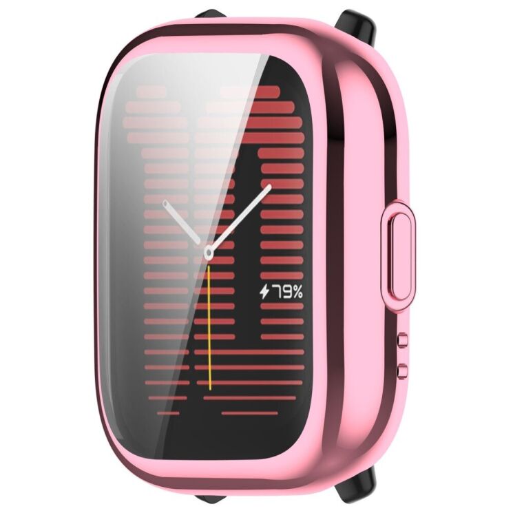 Защитный чехол Deexe Protective Frame для Huami Amazfit Active (A2211) - Pink: фото 2 из 8