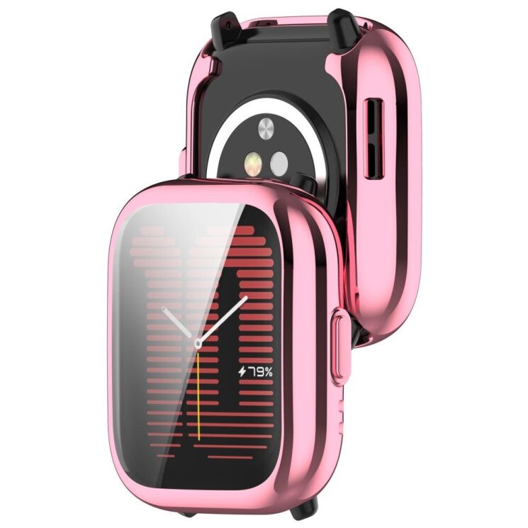 Защитный чехол Deexe Protective Frame для Huami Amazfit Active (A2211) - Pink: фото 7 из 8