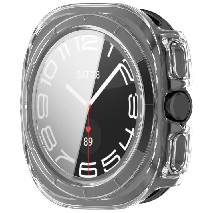 Защитный чехол Deexe Protective Frame для Samsung Galaxy Watch Ultra (47mm) - Transparent: фото 2 из 7