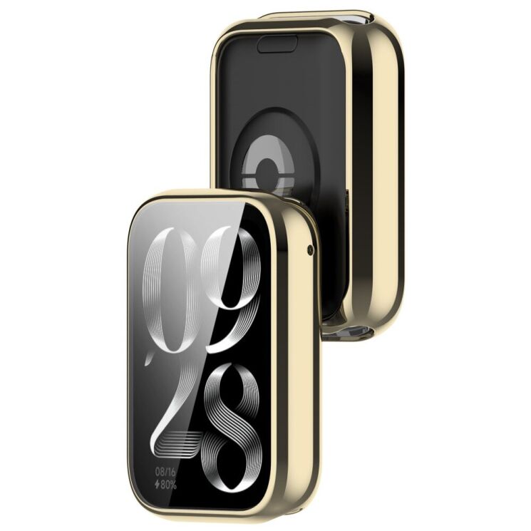 Защитный чехол Deexe Protective Frame для Xiaomi Mi Smart Band 9 Pro - Light Gold: фото 5 из 8