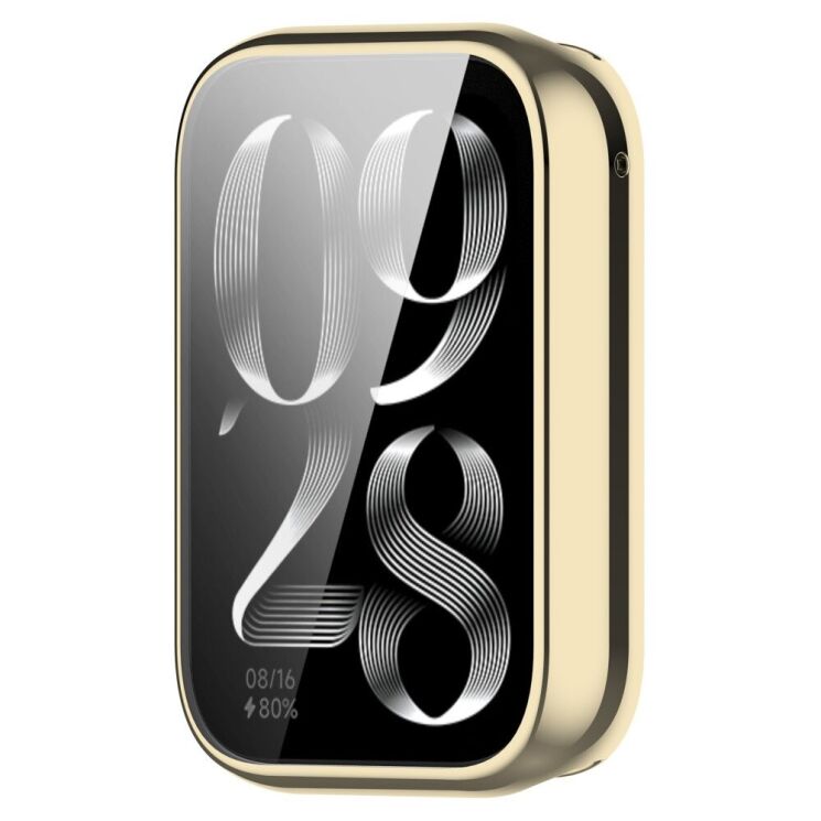 Защитный чехол Deexe Protective Frame для Xiaomi Mi Smart Band 9 Pro - Light Gold: фото 4 из 8
