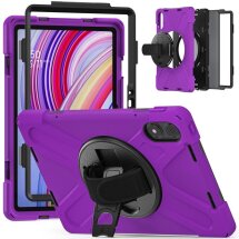 Захисний чохол Deexe Rotation Hybrid для Xiaomi Redmi Pad Pro / Poco Pad - Purple: фото 1 з 14