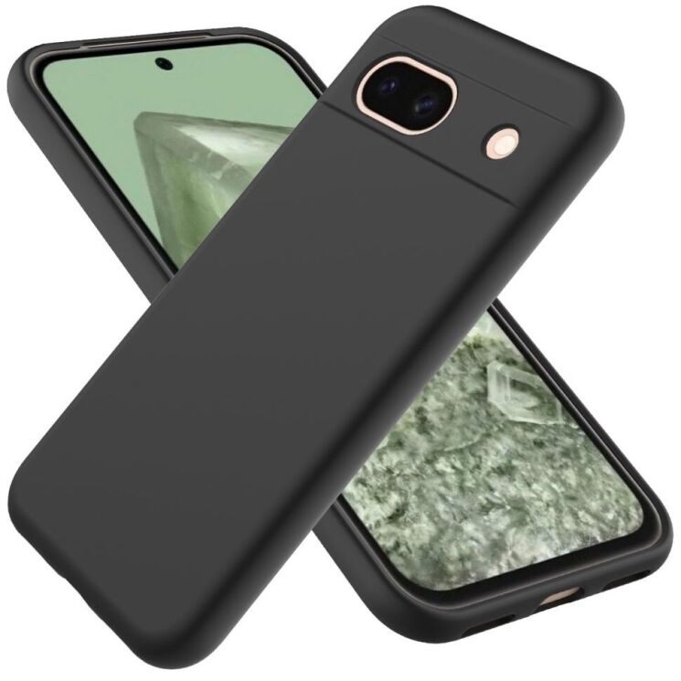 Защитный чехол Deexe Silicone Case для Google Pixel 8A - Black: фото 1 из 8