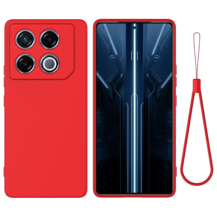 Захисний чохол Deexe Silicone Case для Infinix GT 20 Pro - Red: фото 1 з 8