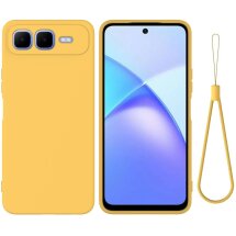 Захисний чохол Deexe Silicone Case для Infinix Smart 10 Plus - Yellow: фото 1 з 9
