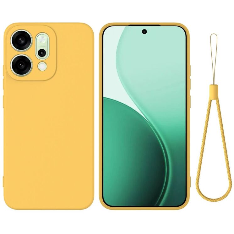 Захисний чохол Deexe Silicone Case для OPPO Reno 14 5G - Yellow: фото 1 з 9