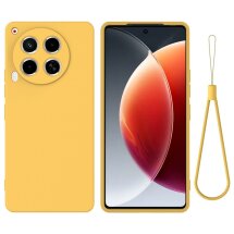 Защитный чехол Deexe Silicone Case для TECNO Camon 30 (CL6) - Yellow: фото 1 из 8