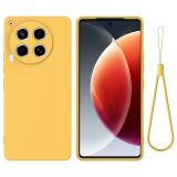 Захисний чохол Deexe Silicone Case для TECNO Camon 30 (CL6) - Yellow: фото 1 з 8