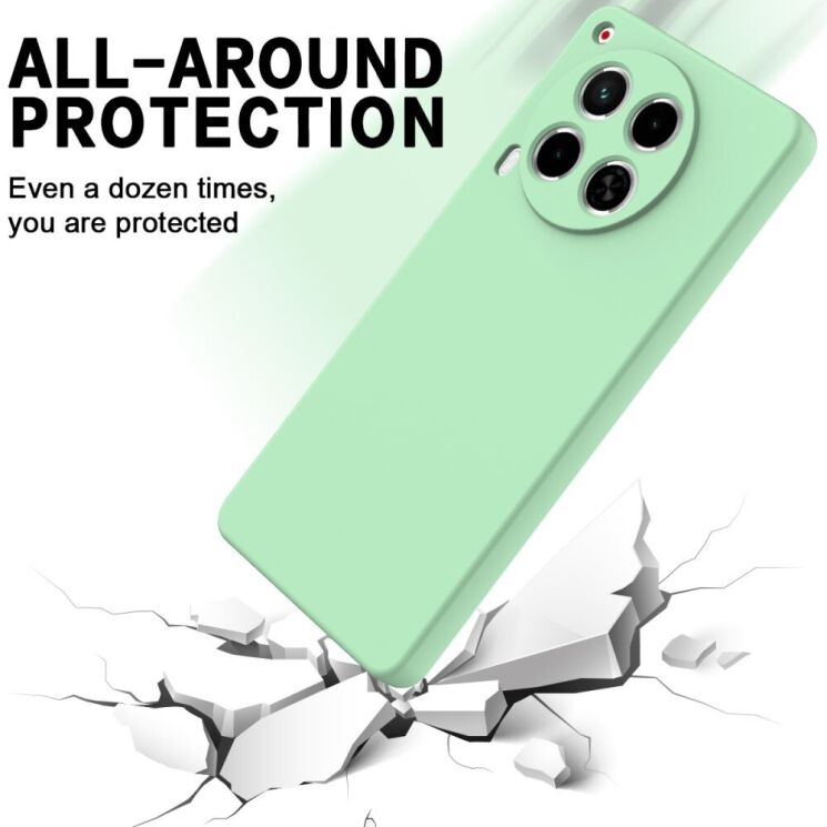 Защитный чехол Deexe Silicone Case для TECNO Camon 30 (CL6) - Yellow: фото 5 из 8