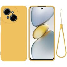 Защитный чехол Deexe Silicone Case для TECNO Spark Go 1 - Yellow: фото 1 из 8