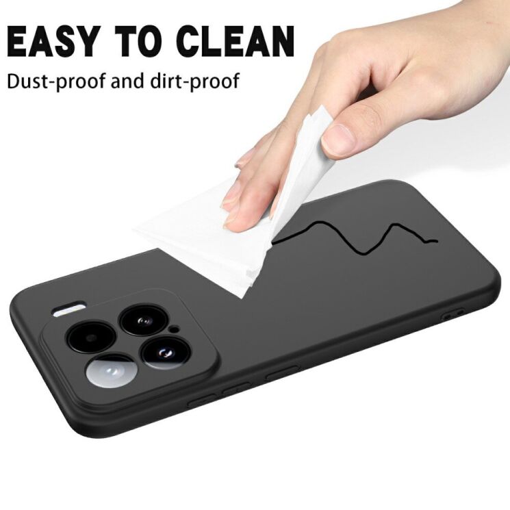 Защитный чехол Deexe Silicone Case для Xiaomi 15 - Red: фото 8 из 8