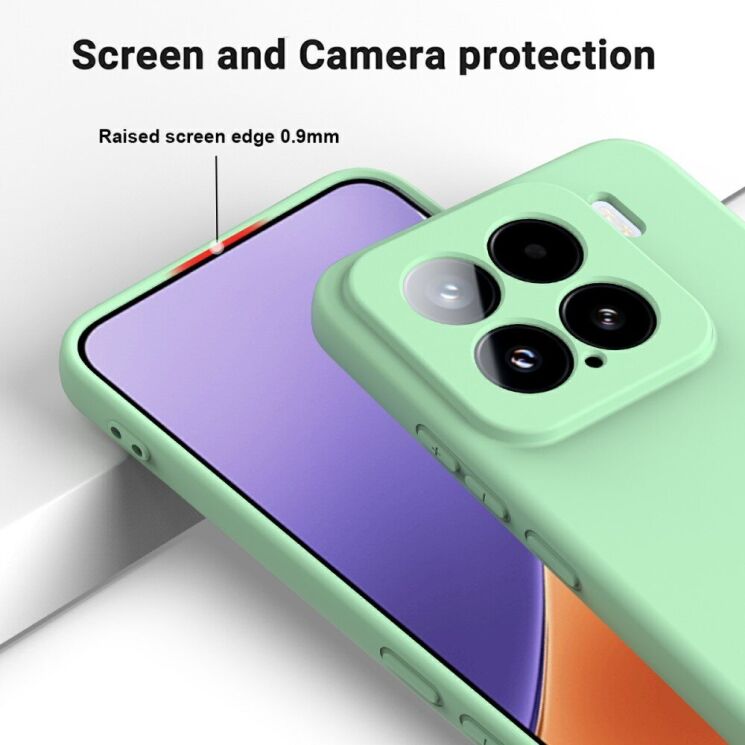 Защитный чехол Deexe Silicone Case для Xiaomi 15 - Red: фото 5 из 8