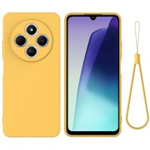 Защитный чехол Deexe Silicone Case для Xiaomi Redmi 14C / Redmi A4 5G / Poco C75 - Yellow: фото 1 из 8