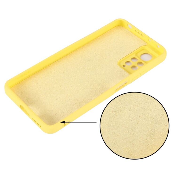 Защитный чехол Deexe Silicone Case для Xiaomi Redmi Note 11 Pro Global (4G/5G) / 11E Pro - Yellow: фото 4 из 11