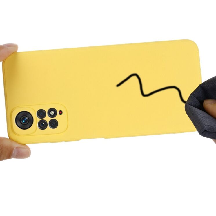 Защитный чехол Deexe Silicone Case для Xiaomi Redmi Note 11 Pro Global (4G/5G) / 11E Pro - Yellow: фото 5 из 11