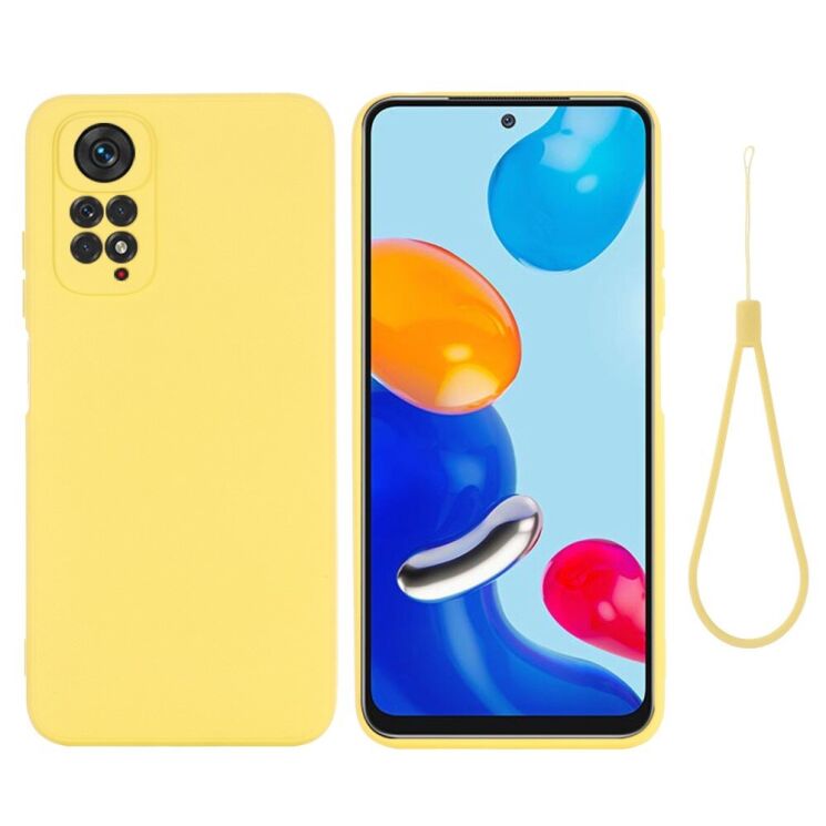 Защитный чехол Deexe Silicone Case для Xiaomi Redmi Note 11 Pro Global (4G/5G) / 11E Pro - Yellow: фото 1 из 11