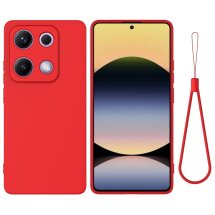 Защитный чехол Deexe Silicone Case для Xiaomi Redmi Note 14S - Red: фото 1 из 9
