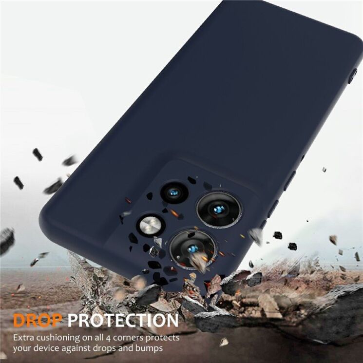 Защитный чехол Deexe Silicone Case with MagSafe для Motorola Edge 50 Neo - Dark Blue: фото 3 из 9
