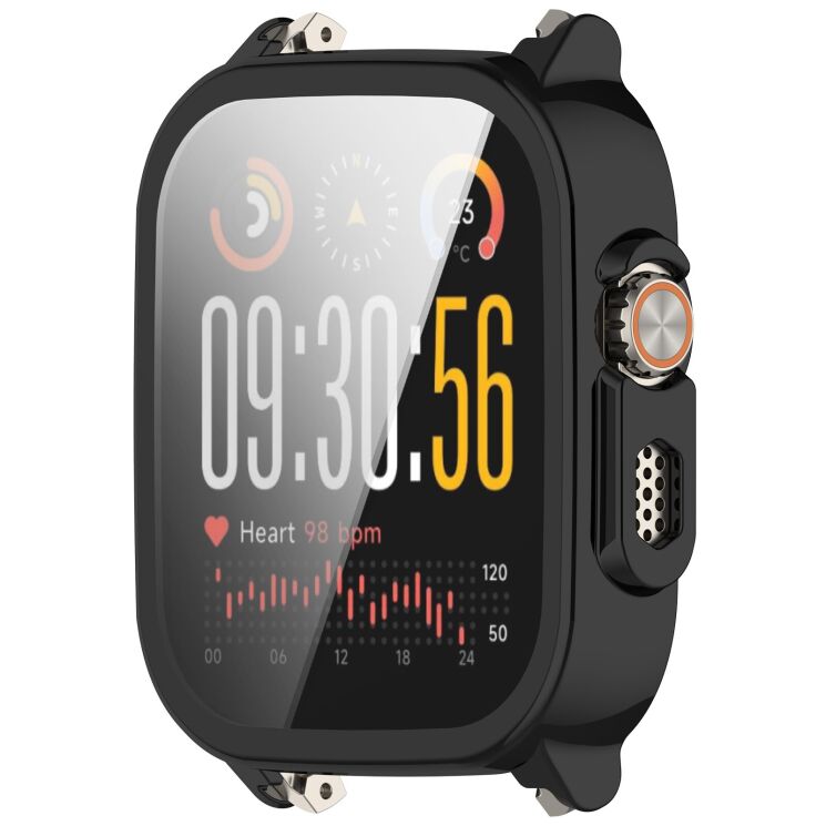 Защитный чехол Deexe Silicone Frame для Realme Watch 5 - Black: фото 5 из 7