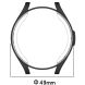 Захисний чохол Deexe Silicone Frame для Samsung Galaxy Watch 6 Classic (47mm) - Black (334820B). Фото 8 з 8