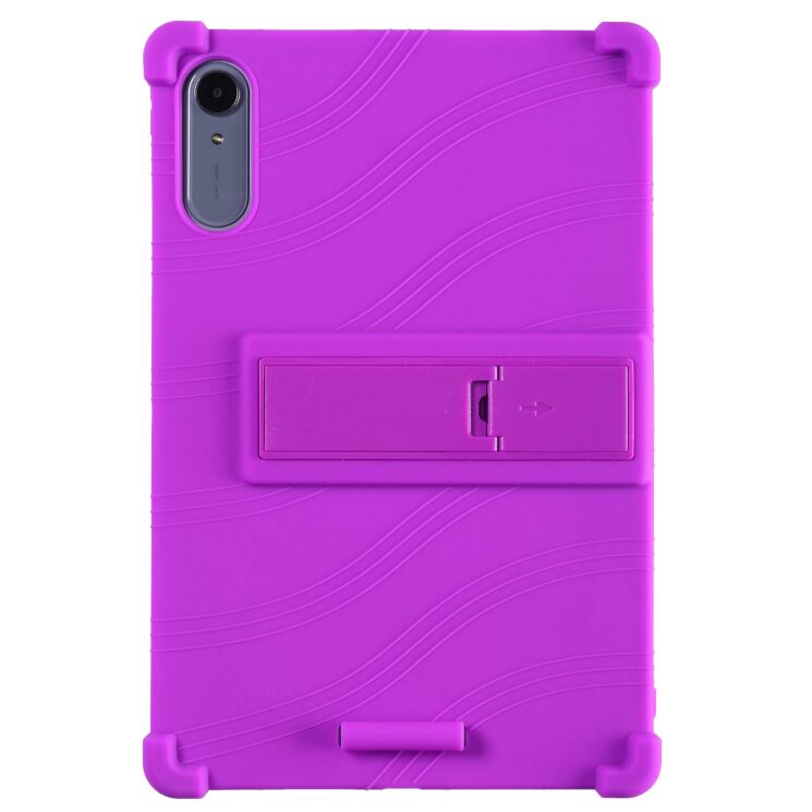 Захисний чохол Deexe Silicone Kickstand для Lenovo Idea Tab Pro Gen 2 - Purple: фото 3 з 18