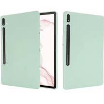 Защитный чехол Deexe Silicone Shell для Samsung Galaxy Tab S7 Plus (T970/975) / S8 Plus (T800/806) - Green: фото 1 из 12