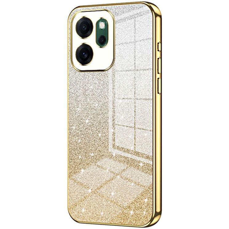 Защитный чехол Deexe Sparkles Cover для OPPO Reno 14 F/FS - Gold: фото 1 из 7
