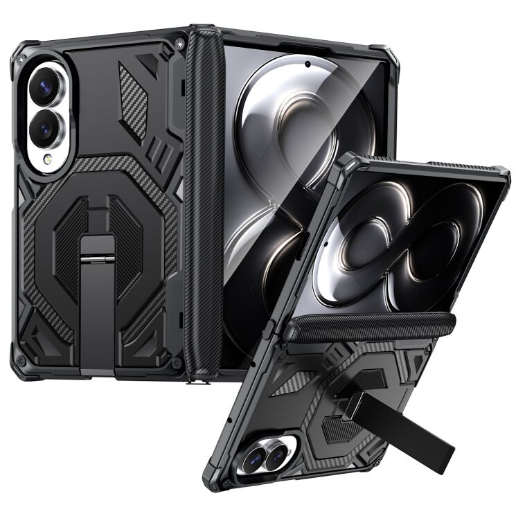Захисний чохол Deexe Tank Stand для Samsung Galaxy Fold 8 - Black: фото 1 з 10