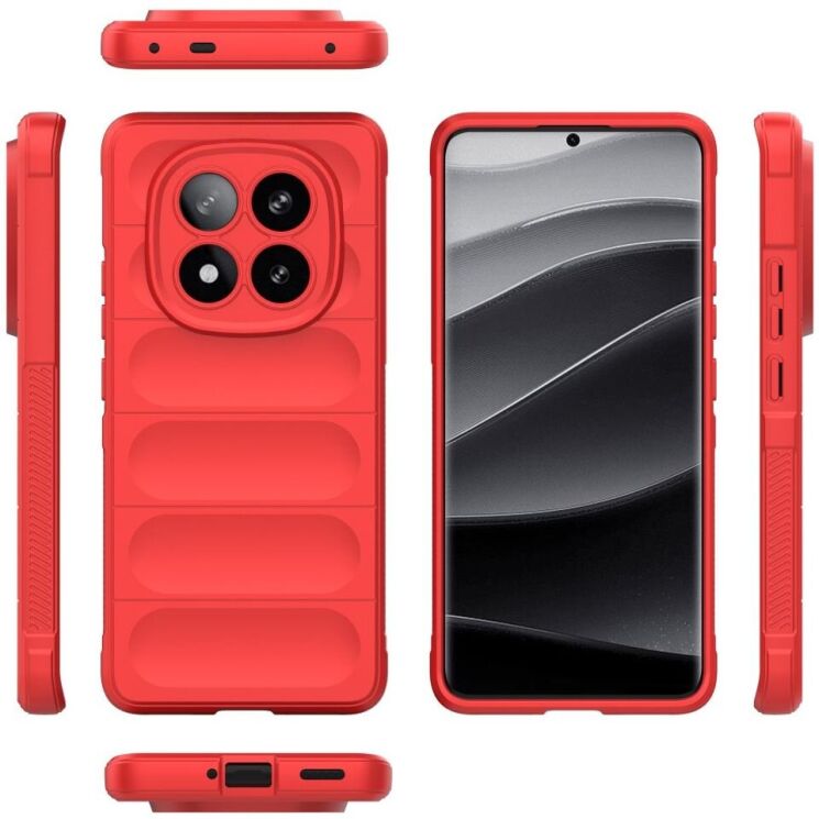 Защитный чехол Deexe Terra Case для Xiaomi Redmi Note 14 Pro Plus - Red: фото 5 из 10