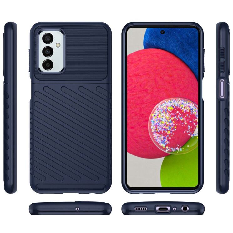 Захисний чохол Deexe Thunder Series для Samsung Galaxy M23 (M236) - Navy Blue: фото 2 з 8