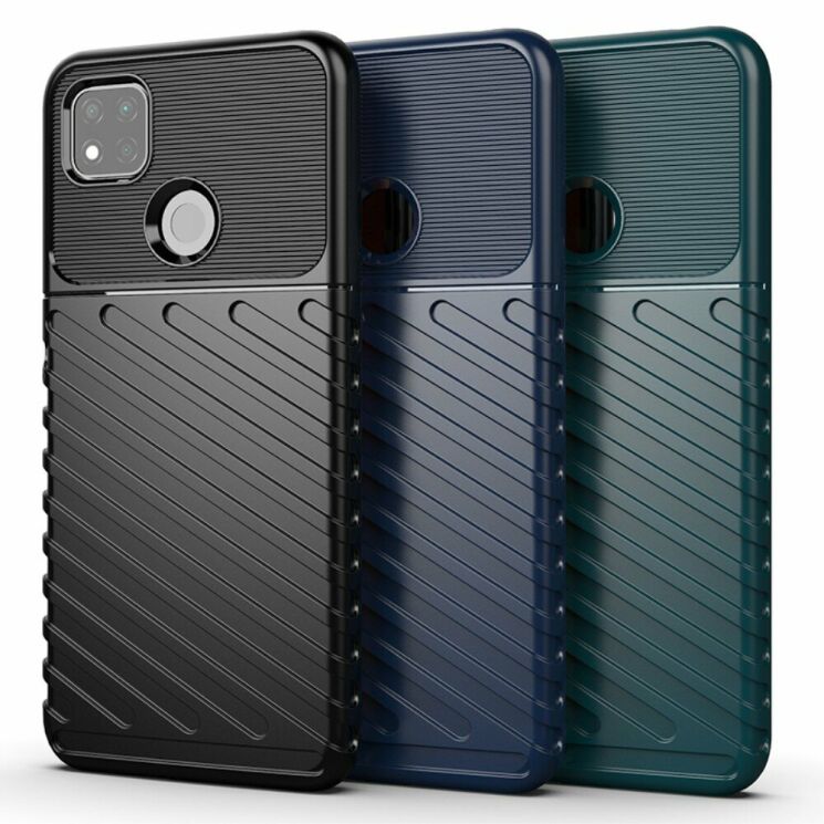 Защитный чехол Deexe Thunder Series для Xiaomi Redmi 9C - Black: фото 3 из 4