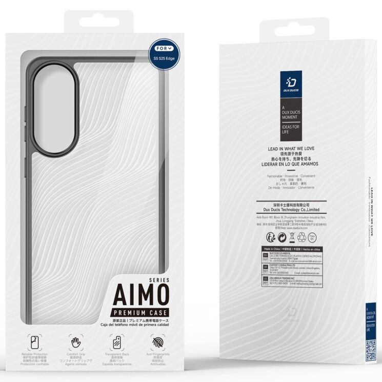 Захисний чохол DUX DUCIS Aimo Series для Samsung Galaxy S25 Edge (S937) - Black: фото 3 з 6