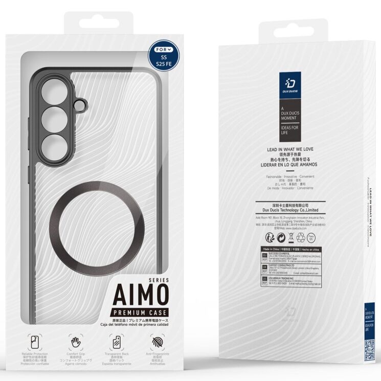 Защитный чехол DUX DUCIS Aimo Series Magnetic (FP) для Samsung Galaxy S25 FE (S731) - Black: фото 8 из 9