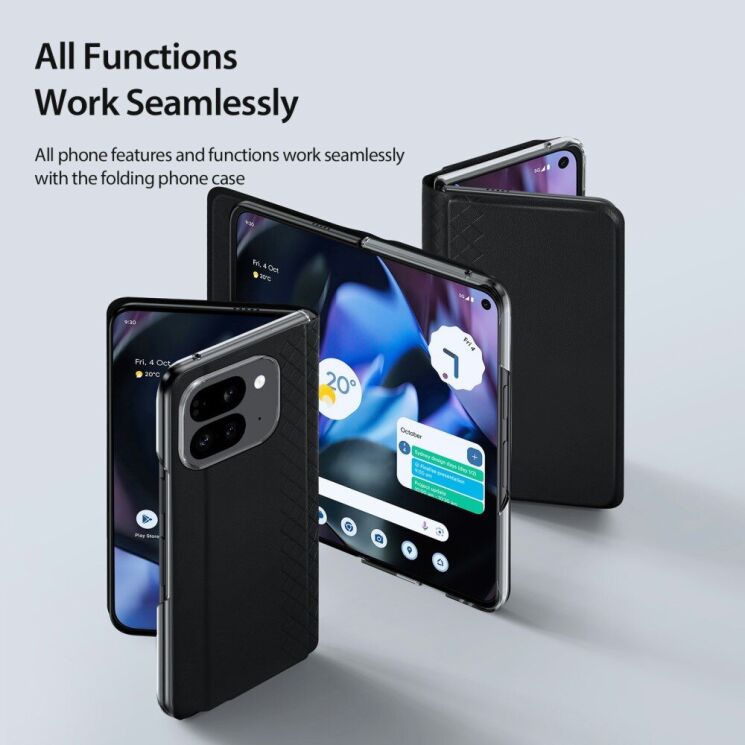 Защитный чехол DUX DUCIS Bril Series для Google Pixel 9 Pro Fold - Black: фото 5 из 12