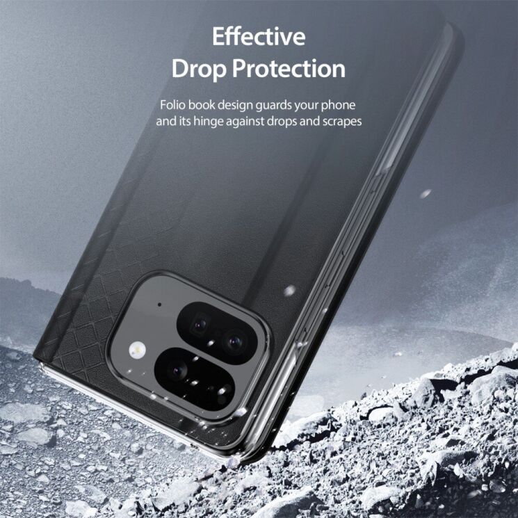 Защитный чехол DUX DUCIS Bril Series для Google Pixel 9 Pro Fold - Black: фото 9 из 12