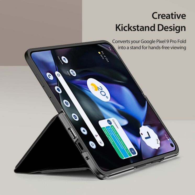Защитный чехол DUX DUCIS Bril Series для Google Pixel 9 Pro Fold - Black: фото 7 из 12