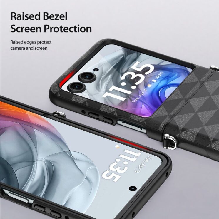 Защитный чехол DUX DUCIS Fitt Series для Motorola Razr 50 - Black: фото 10 из 12