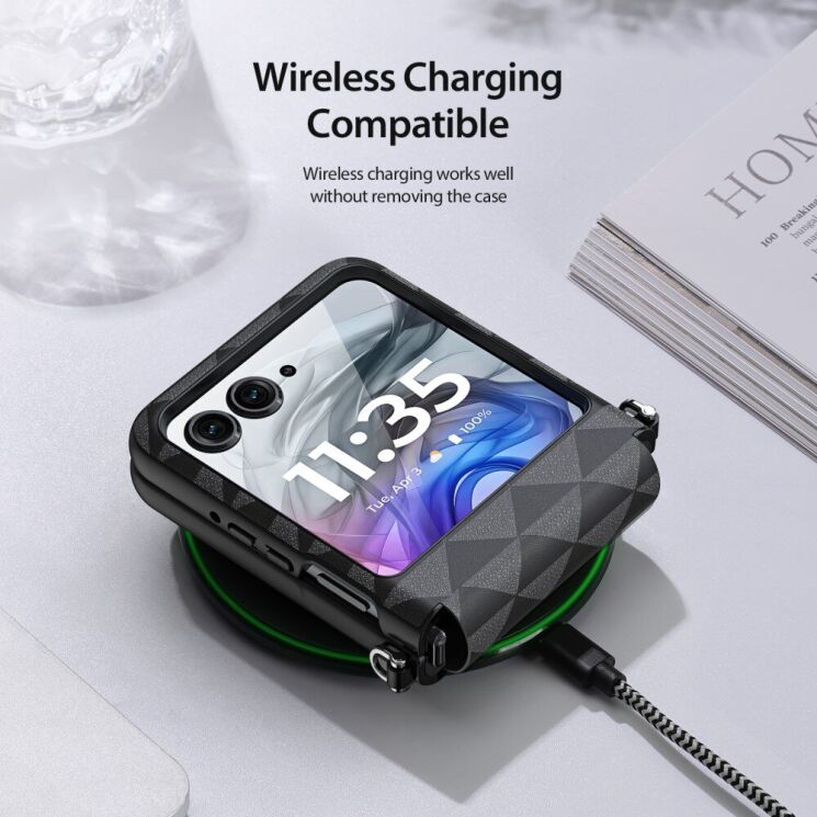 Защитный чехол DUX DUCIS Fitt Series для Motorola Razr 50 - Black: фото 11 из 12