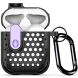 Защитный чехол DUX DUCIS PECM Series для Apple AirPods 1 / 2 - Black / Purple (204529BV). Фото 1 из 19