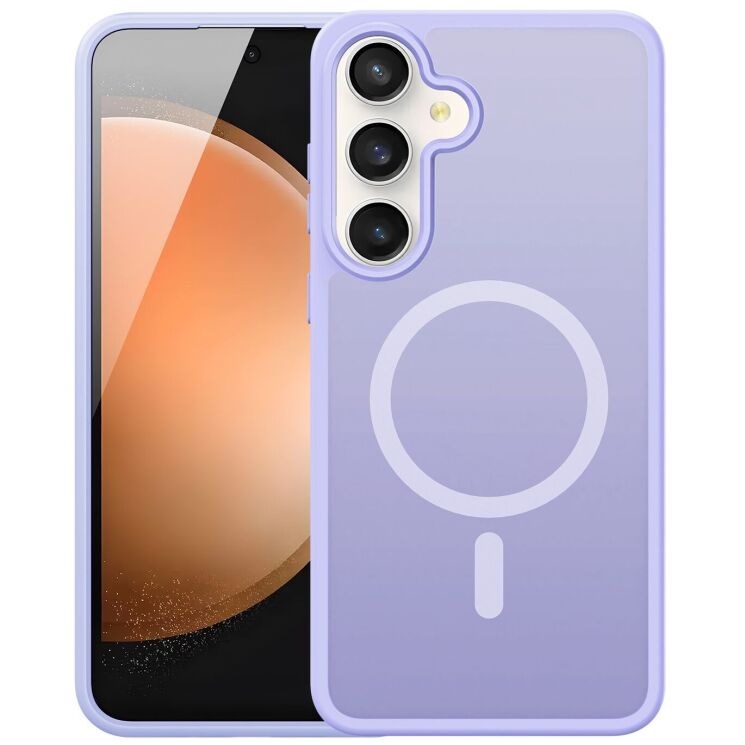 Защитный чехол DUX DUCIS Yind Series MagSafe для Samsung Galaxy S25 FE (S731) - Light Purple: фото 1 из 9