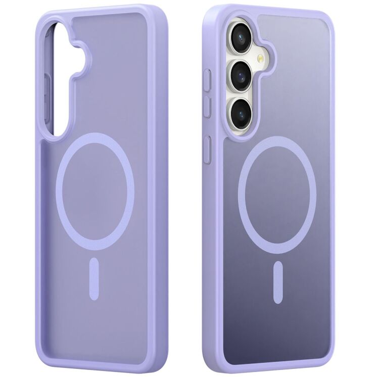 Защитный чехол DUX DUCIS Yind Series MagSafe для Samsung Galaxy S25 FE (S731) - Light Purple: фото 2 из 9