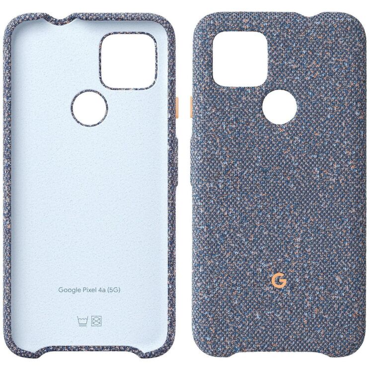 Защитный чехол Fabric Case для Google Pixel 4a 5G - Blue Confetti: фото 2 из 5